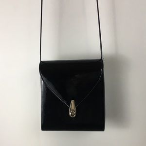 Vintage Andé Black Patent Leather Small Crossbody